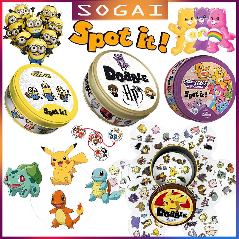 Juego Spot It Tarjeta En Inglés Cuidado Dobble Bears Princesa Tarjetas Padre  E Hijo Reunión Rompecabezas Partido De Cartas Coincidencia | Shopee Colombia